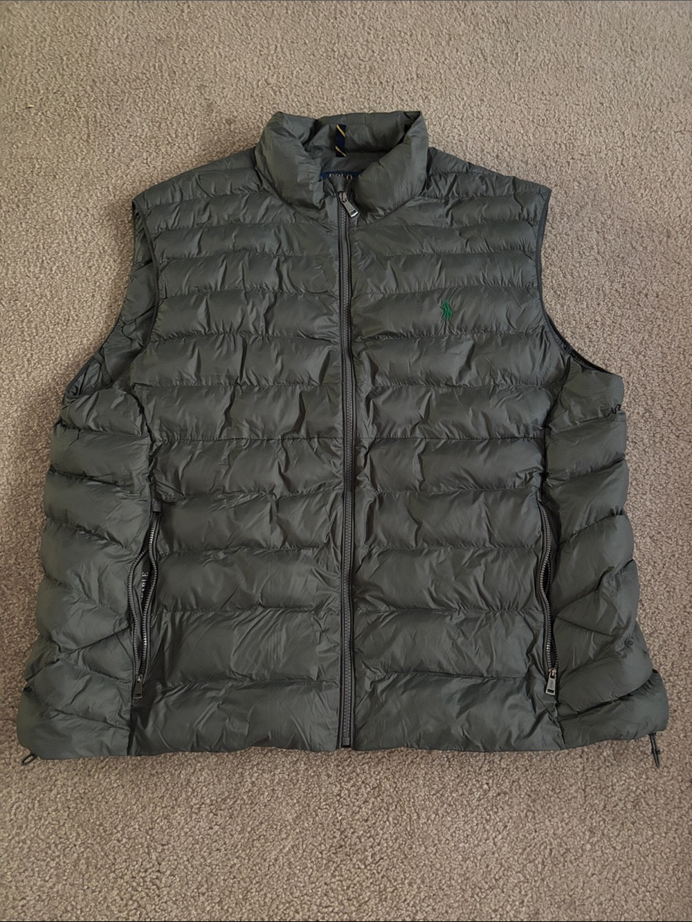 Polo by Ralph Lauren Men's Olive Quilted Puffer Vest size 3XB